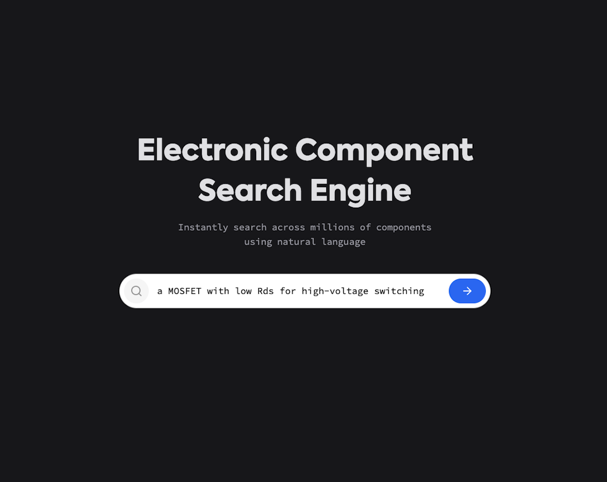 Searching for components with natural language in Zenode Searching for components with natural language in Zenode